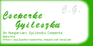 cseperke gyileszku business card